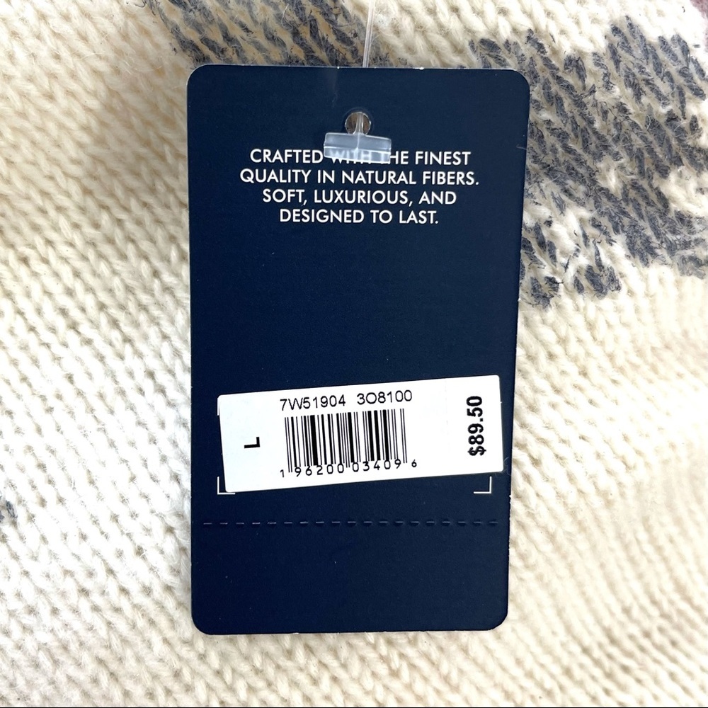 Lucky Brand Womens Pullover Sweater Scoop Neck Long Sleeve Floral Size L. - Picture 9 of 11